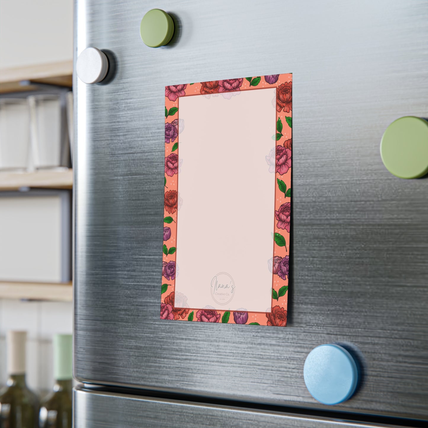 Peonies Blossom Sticky Notepad