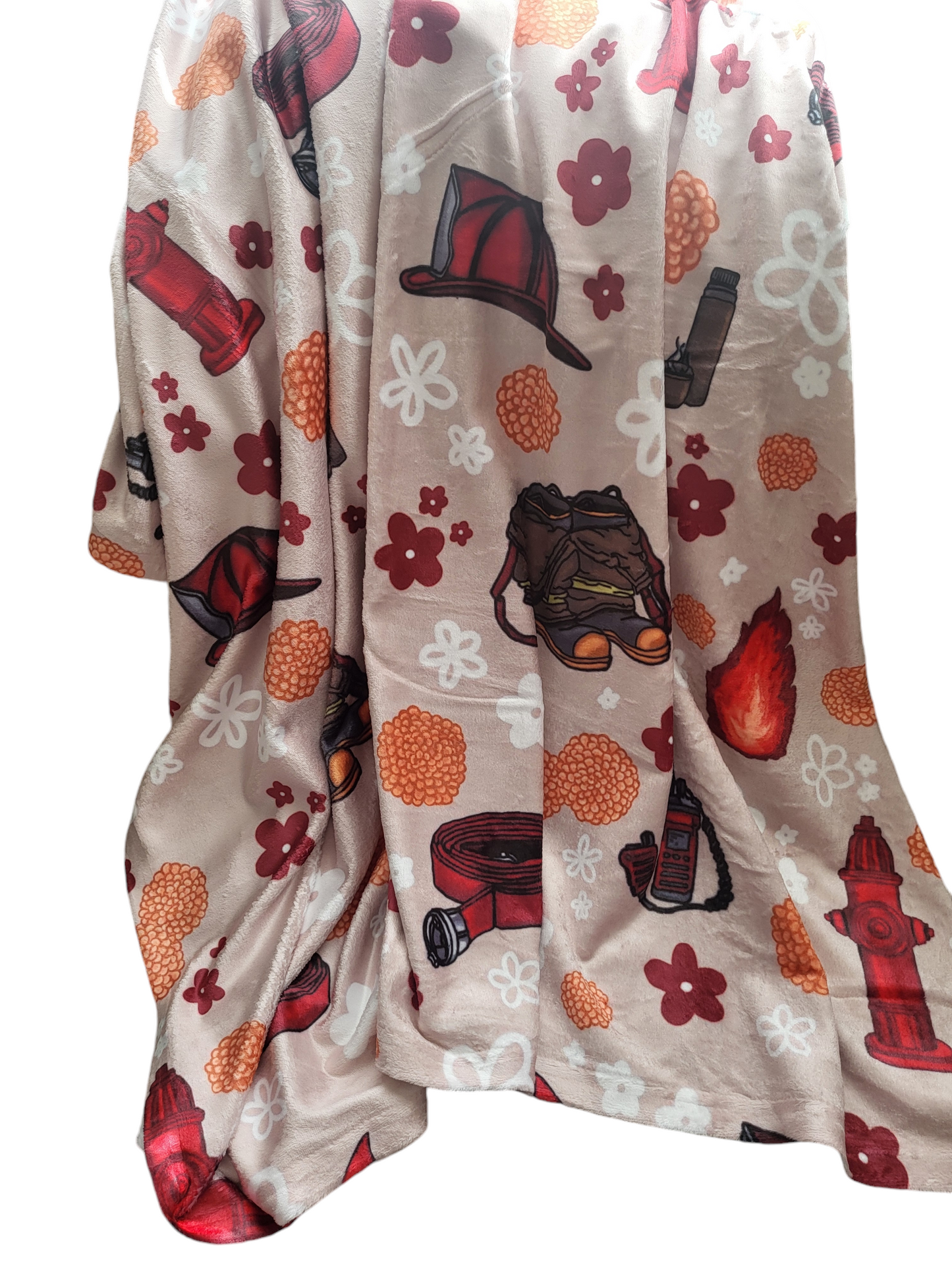 Fire Velveteen Plush Blanket