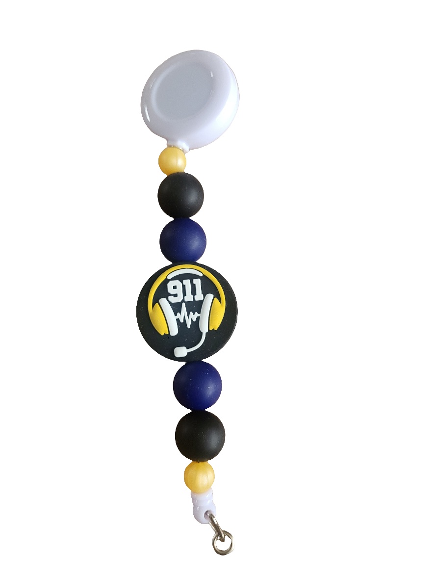 911 Dispatcher Badge Reel | Navy