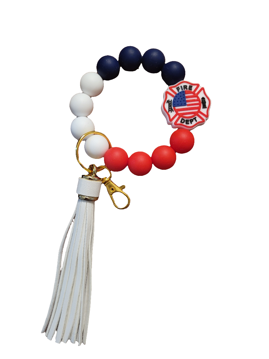 Wristlet Keychain Fire Crest