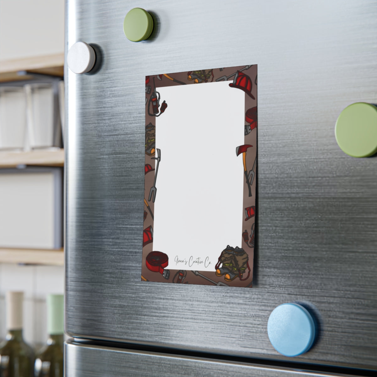 Firefighter Sticky Notepad