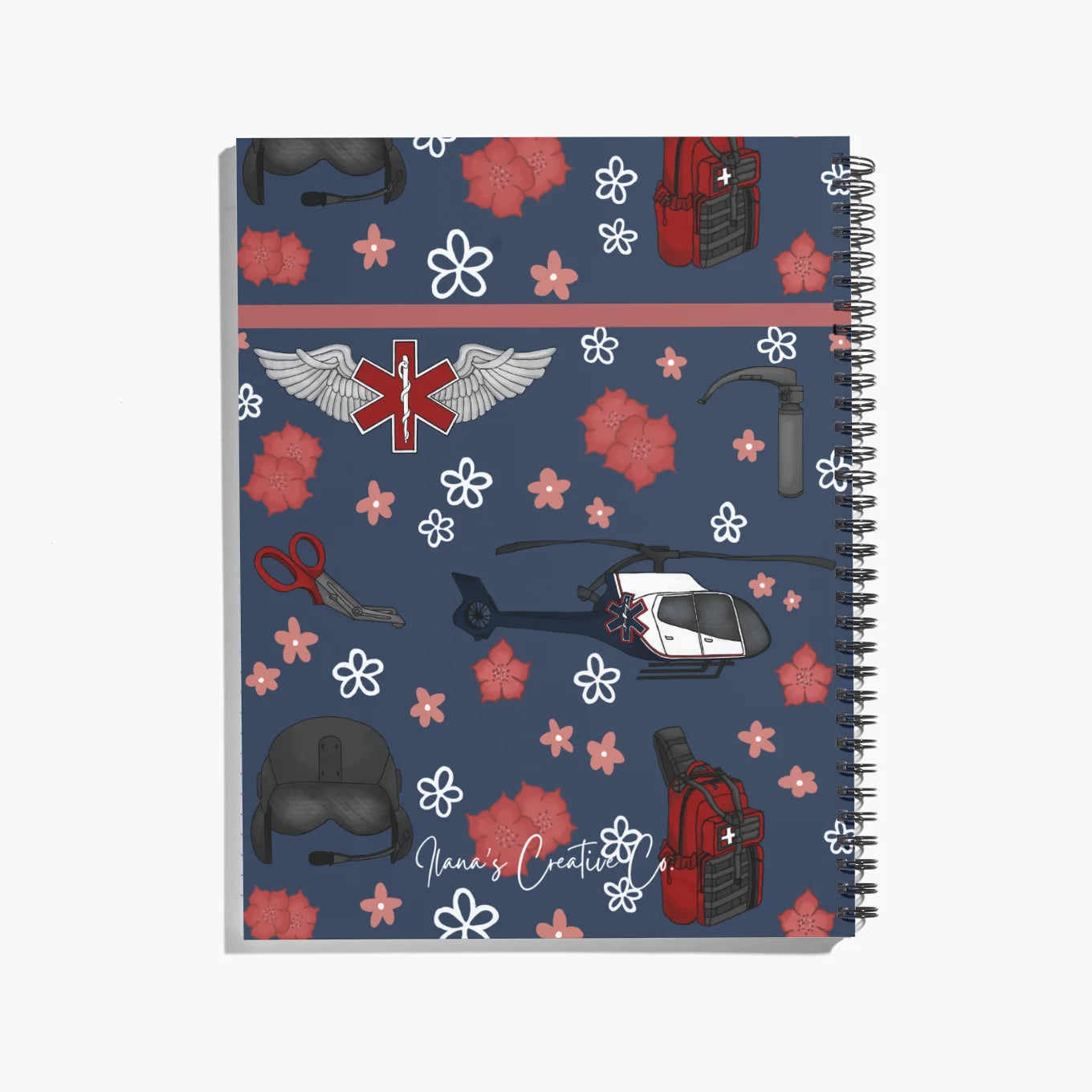 Flight Medic / Nurse Spiral Notebook / Journal - Heli 2 (EC130)