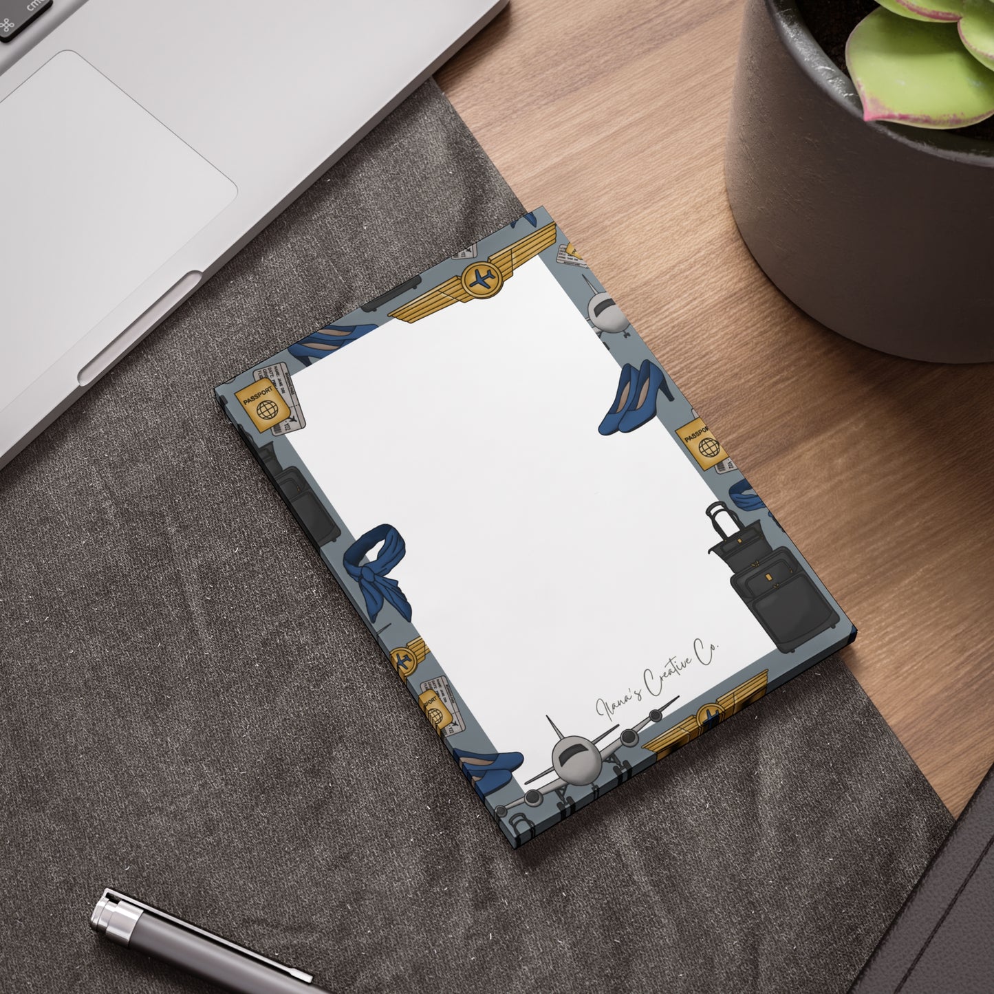 Flight Attendant Sticky Notepad