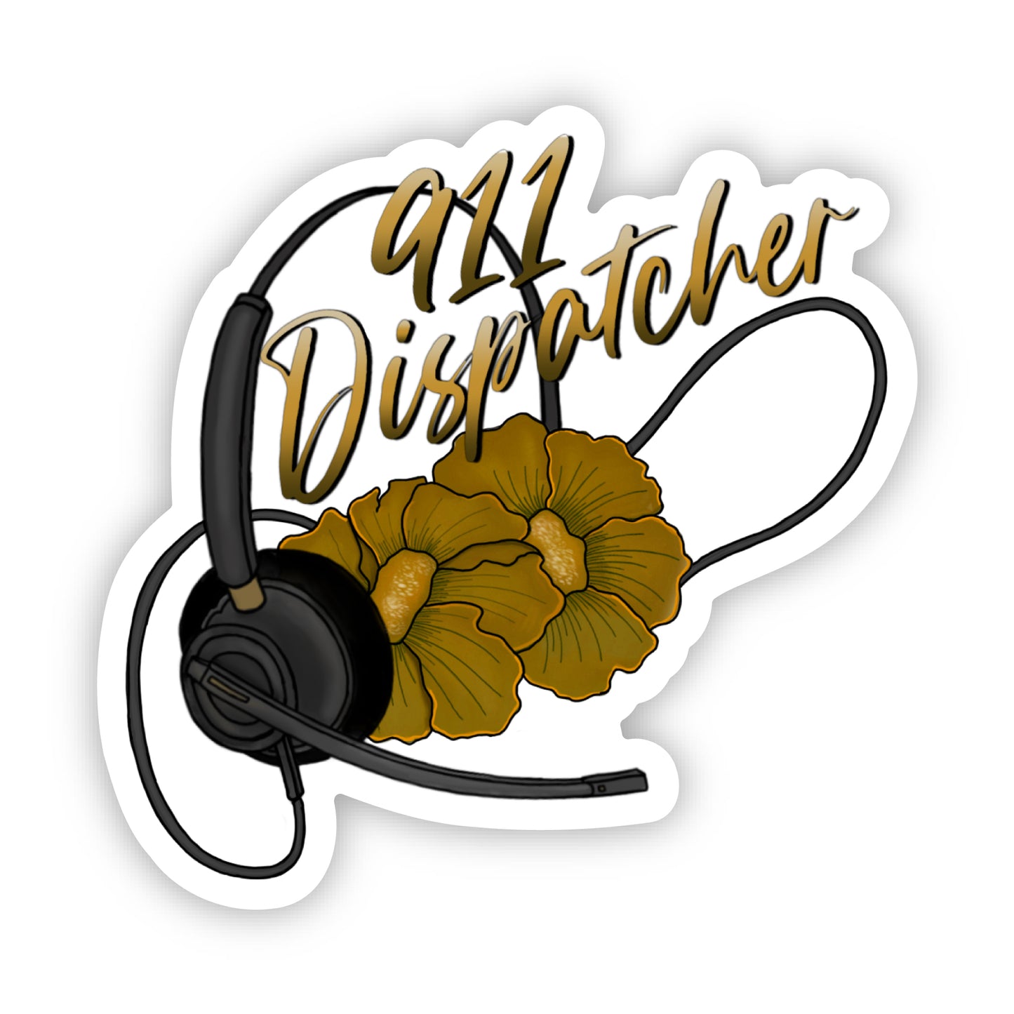 Sticker | 911 Dispatch Flower