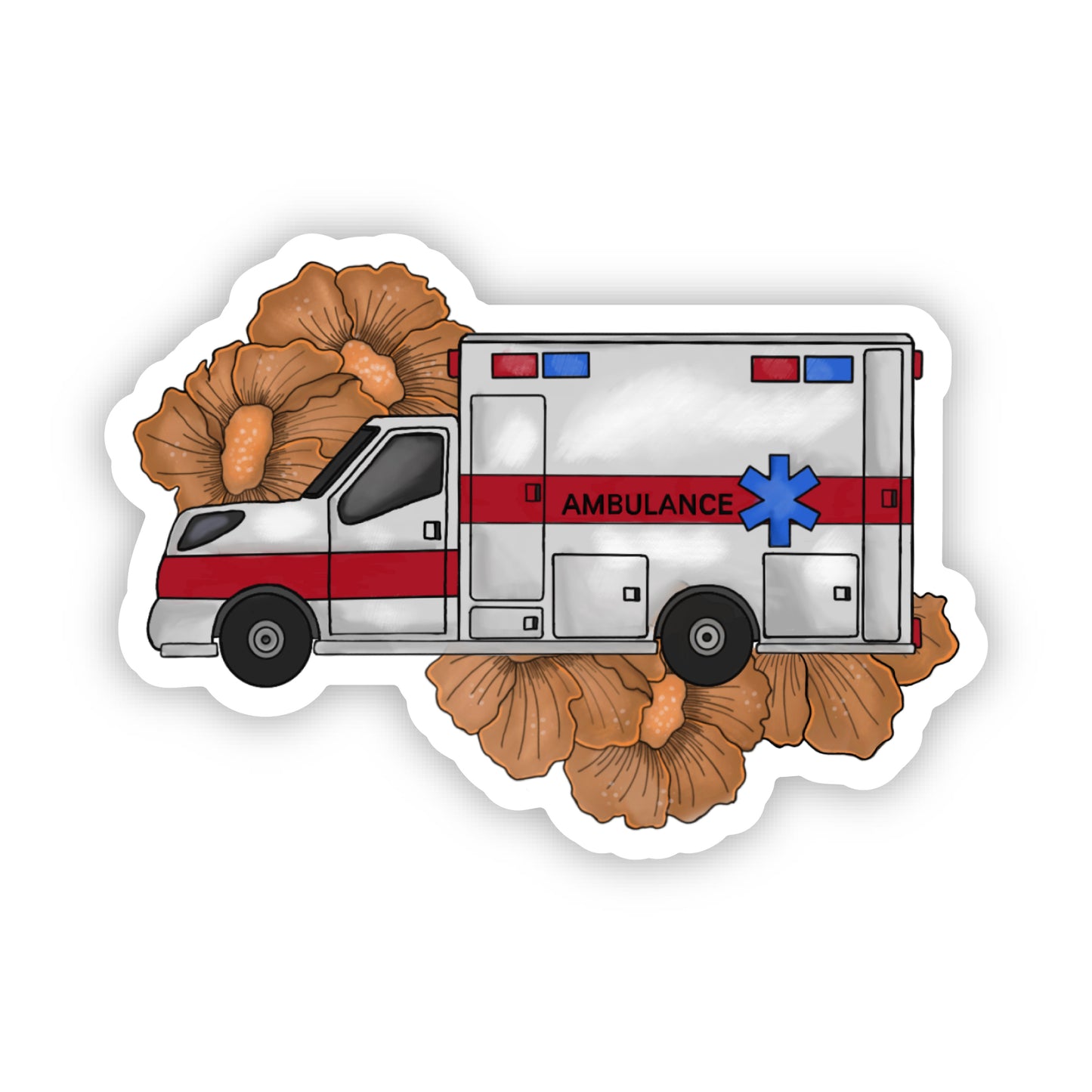 Sticker | Ambulance Flowers