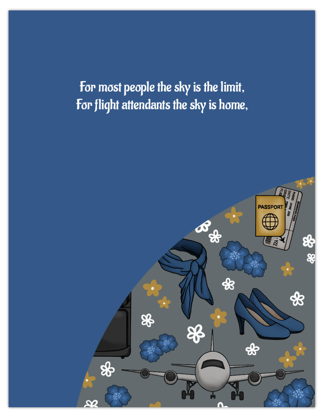 Flight Attendant Spiral Notebook / Journal