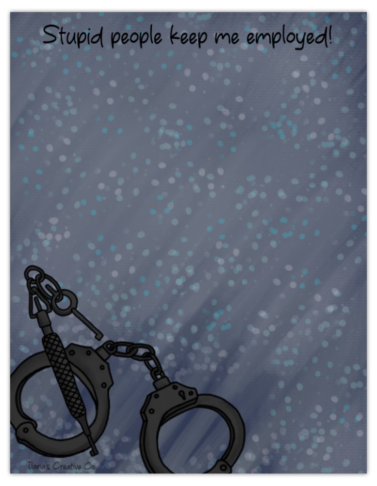 Large size Notepad | Law Enforcement