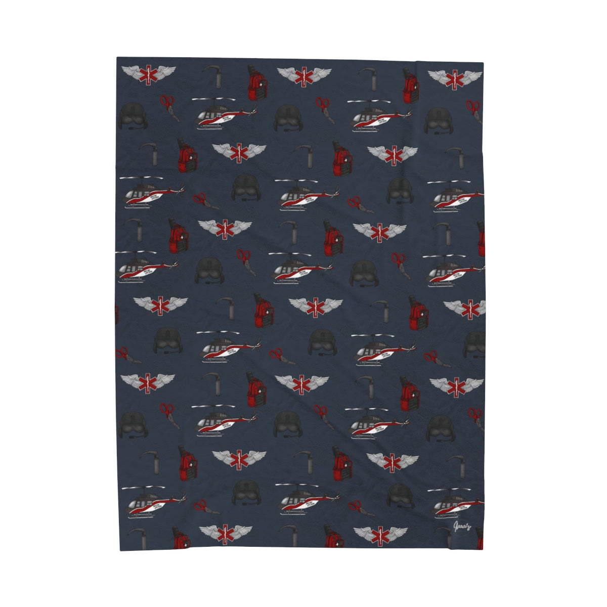 Flight Medic | Nurse Velveteen Plush Blanket - Style 2 *PRE-ORDER-zoom-1