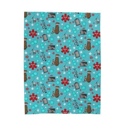 Emergency Vet Velveteen Plush Blanket  *PRE-ORDER