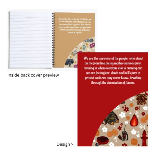 Firefighter Spiral Notebook / Journal-zoom-