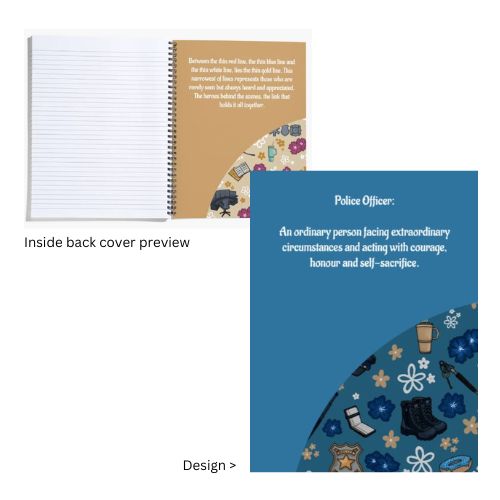 Police Spiral Notebook / Journal-zoom-