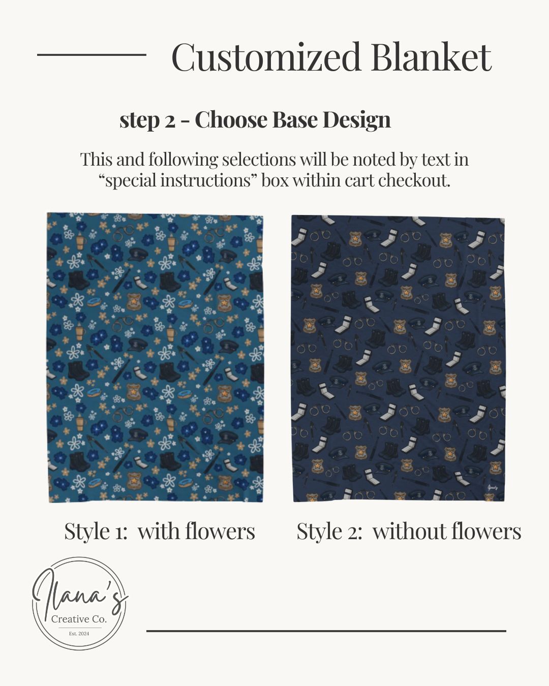 Customized First Responder Blankets