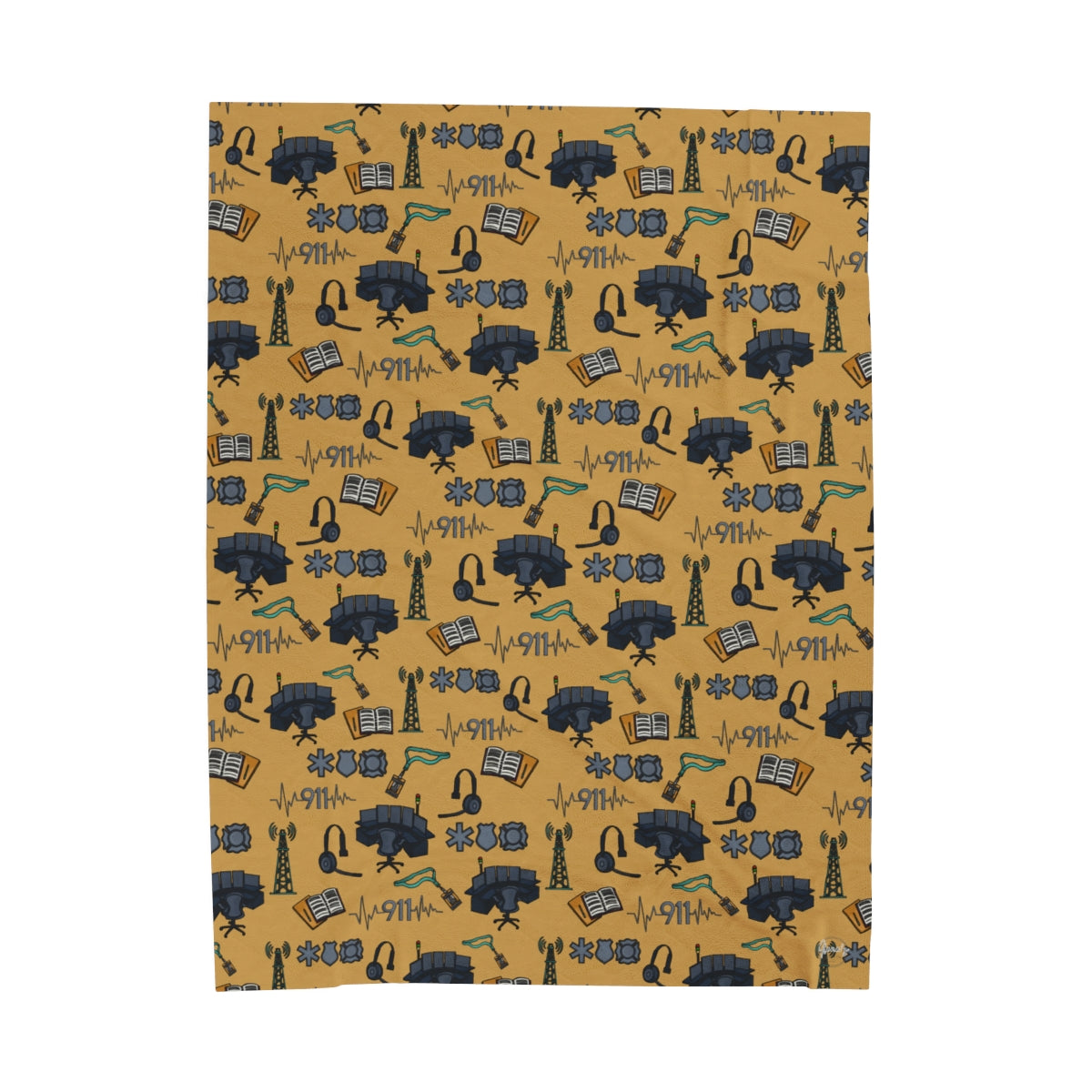 Dispatch Velveteen Plush Blanket  Style 2