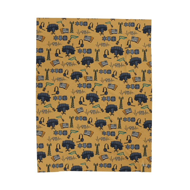 Dispatch Velveteen Plush Blanket  Style 2-zoom-