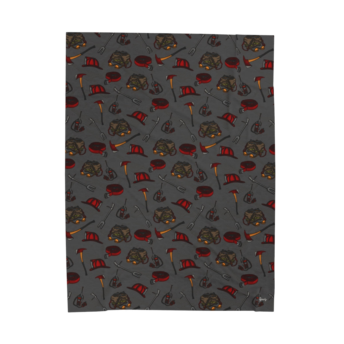 Fire Velveteen Plush Blanket Style 2-zoom-1