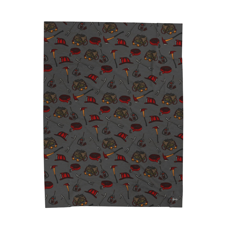 Fire Velveteen Plush Blanket Style 2-zoom-