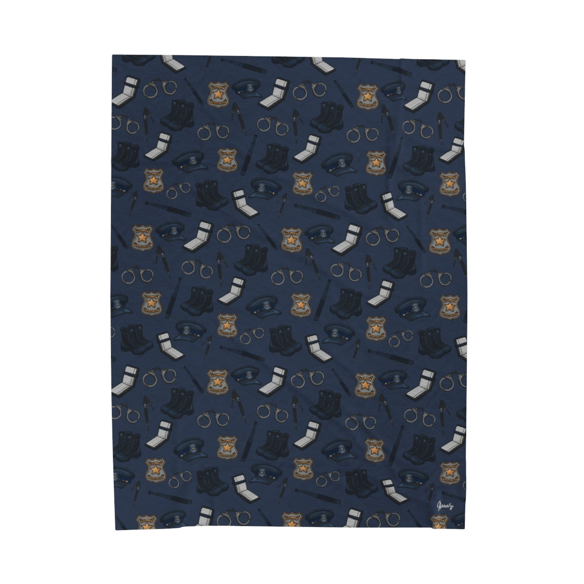 Police Velveteen Plush Blanket Style 2