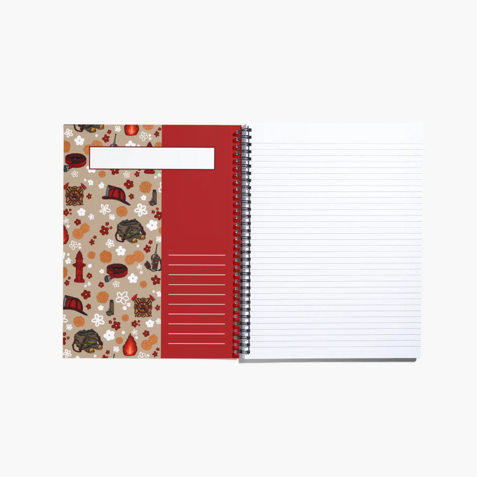 Firefighter Spiral Notebook / Journal-zoom-2