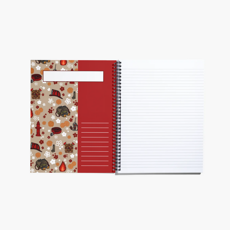 Firefighter Spiral Notebook / Journal-zoom-