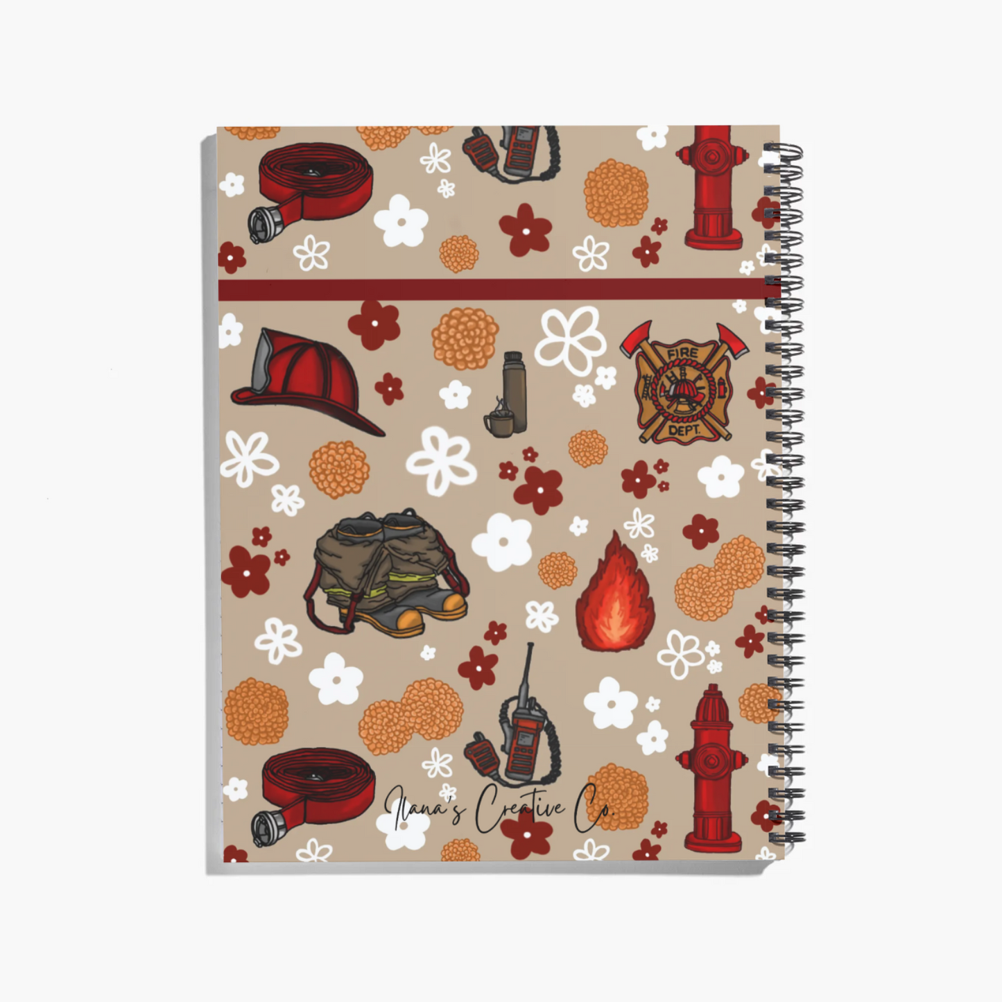 Firefighter Spiral Notebook / Journal