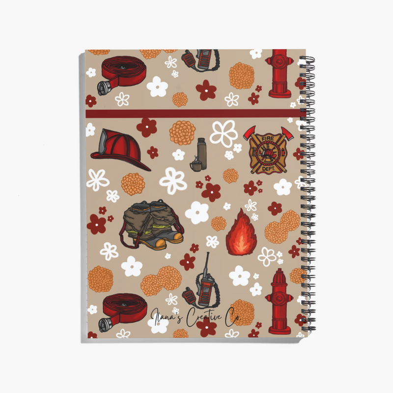 Firefighter Spiral Notebook / Journal-zoom-