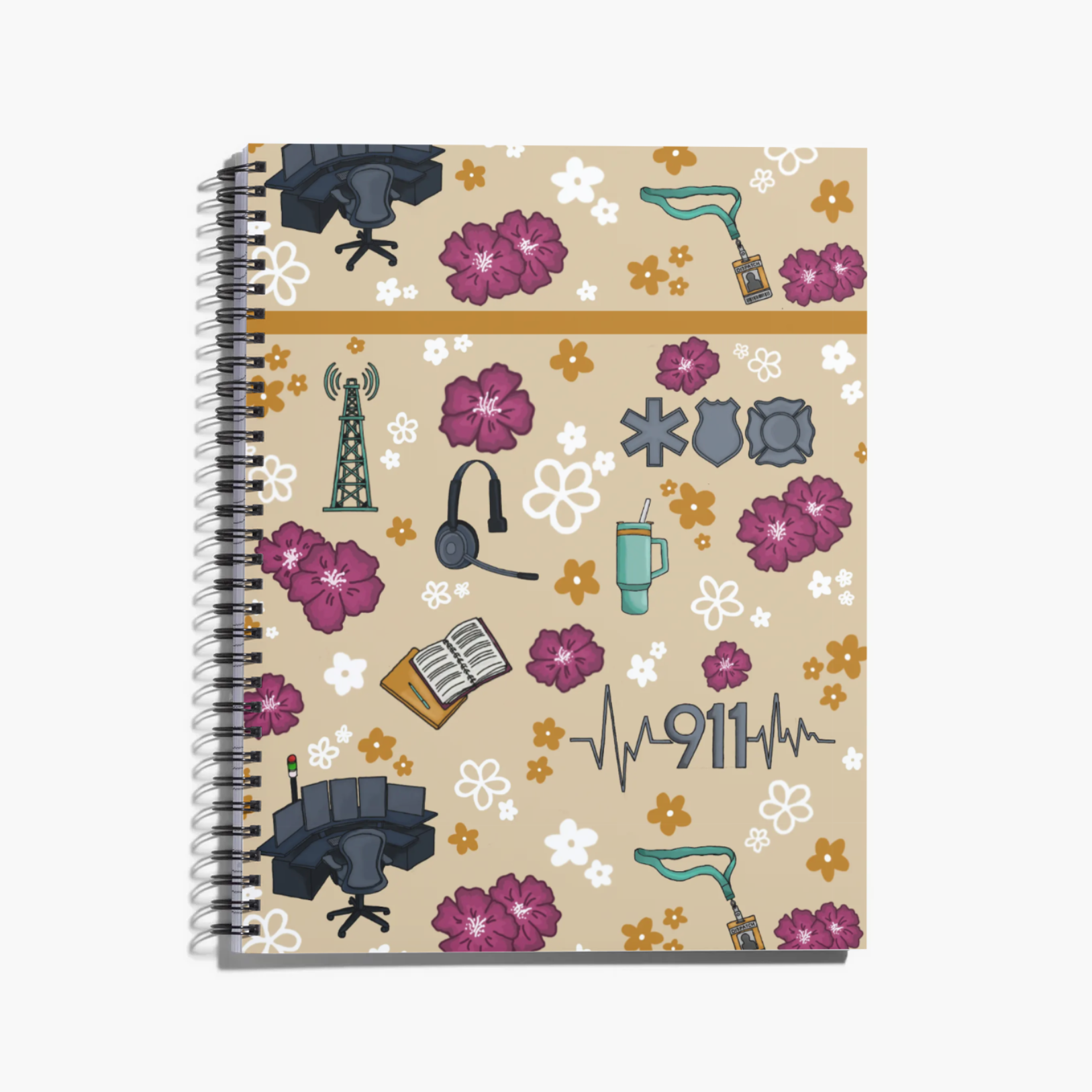 Dispatcher Spiral Notebook / Journal-zoom-1