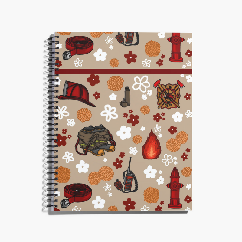 Firefighter Spiral Notebook / Journal-zoom-
