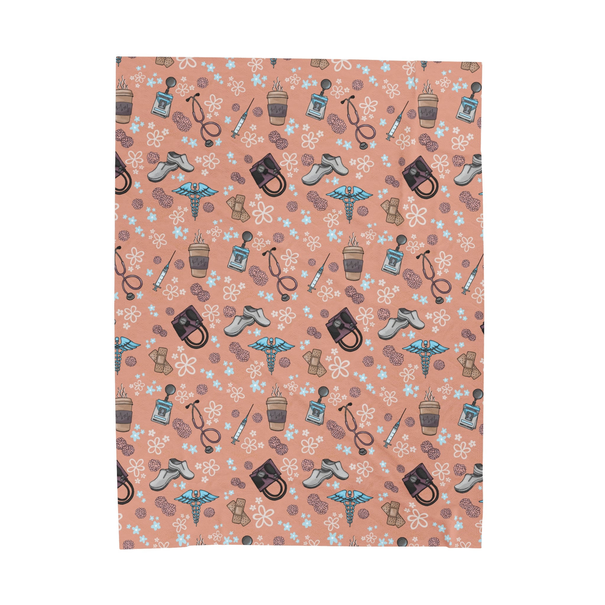 Nurse Velveteen Plush Blanket-zoom-1