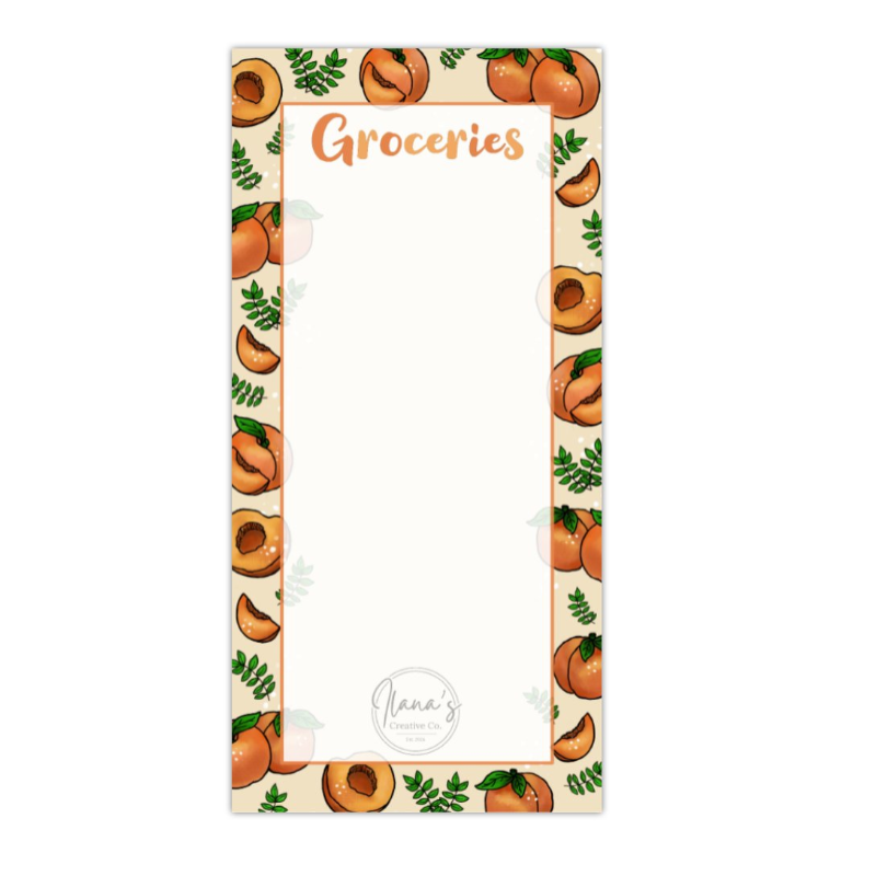 Perfect Peaches Magnet Grocery List *Pre-Order
