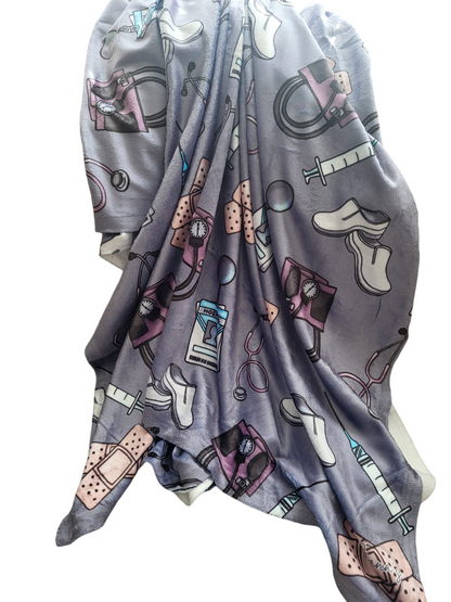 Nurse Velveteen Plush Blanket Style 2