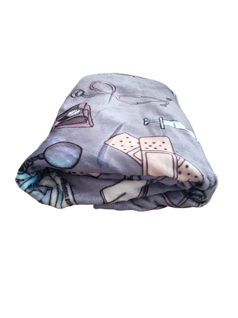 Nurse Velveteen Plush Blanket Style 2-zoom-