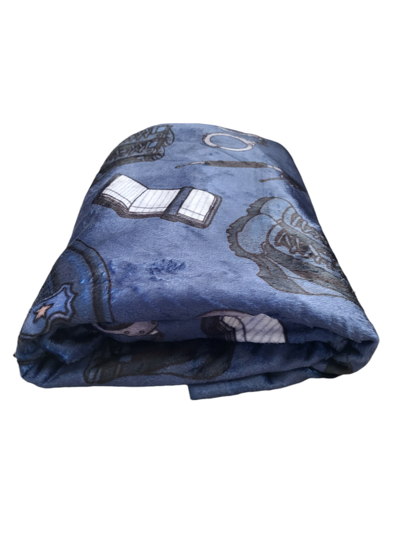 Police Velveteen Plush Blanket Style 2-zoom-