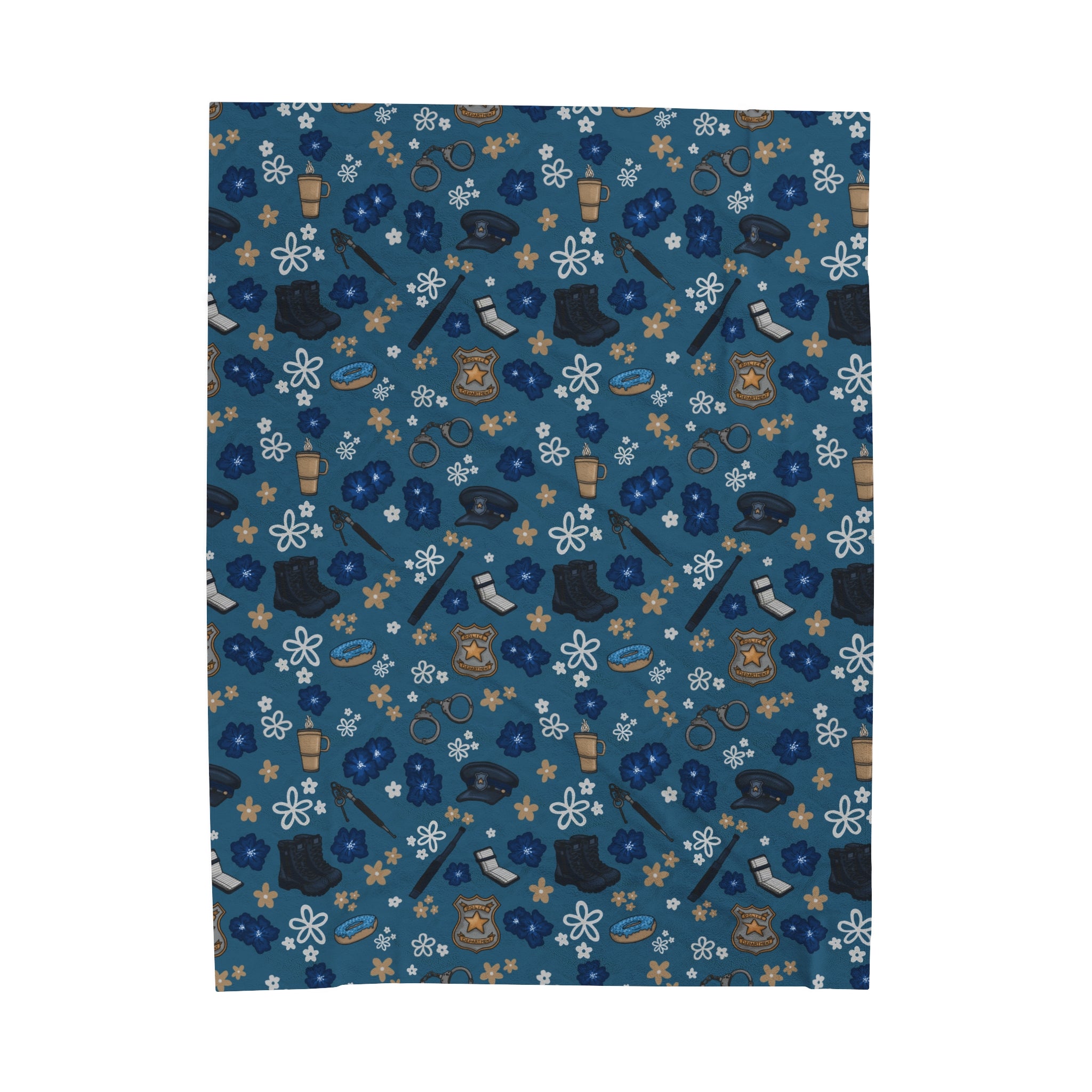 Police Velveteen Plush Blanket-zoom-1