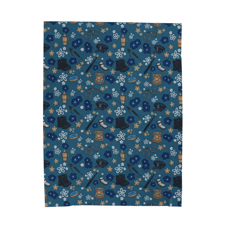Police Velveteen Plush Blanket-zoom-