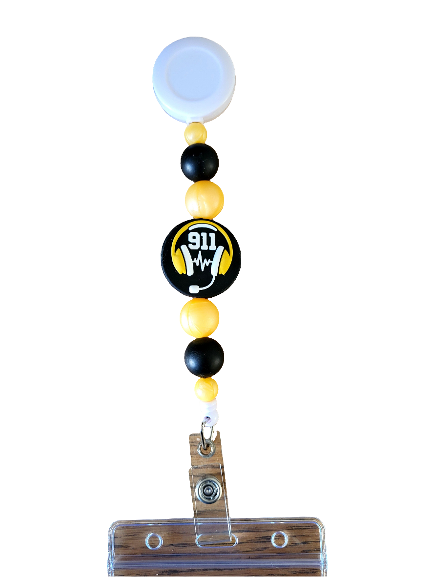 911 Dispatcher Badge Reel | Gold * Pre-Order