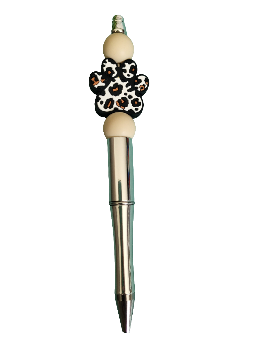 Pen | Leopard Paw Silver  *Pre-Order