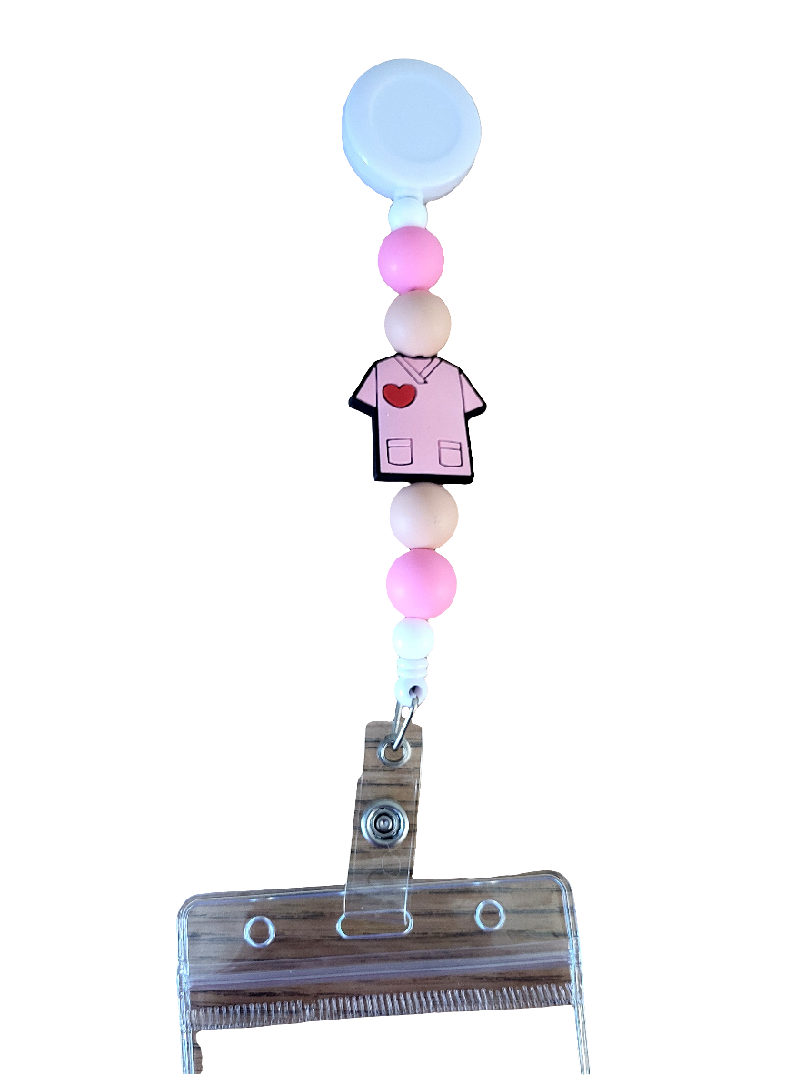 Scrubs Badge Reel | Pink-zoom-1