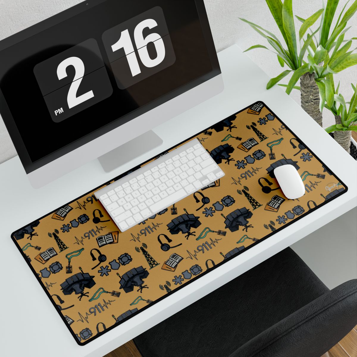 911 Dispatcher Desk Mat - Style 2 *Pre-Order-zoom-2