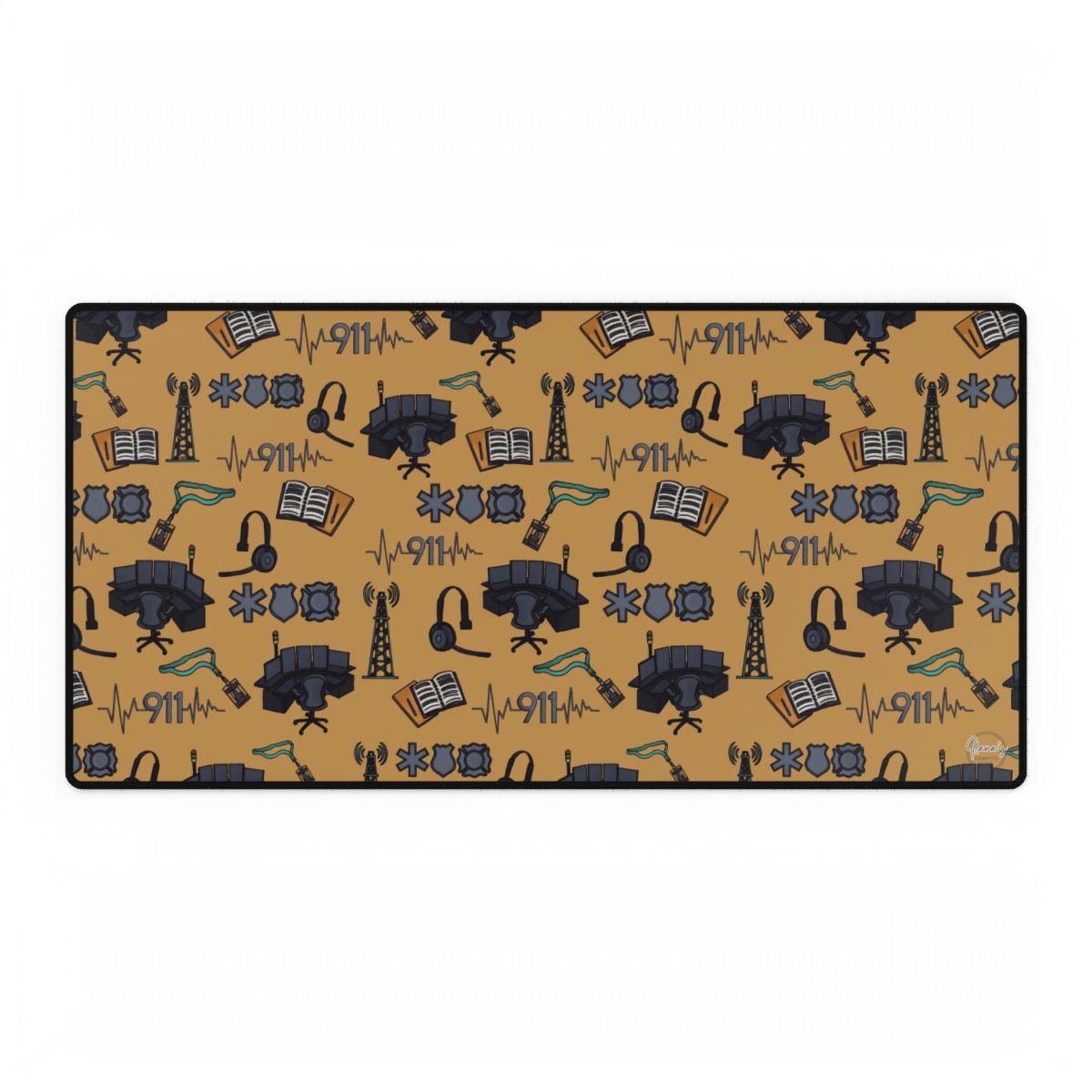 911 Dispatcher Desk Mat - Style 2 *Pre-Order-zoom-1