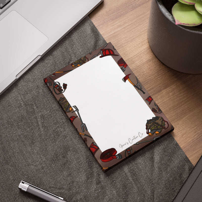 Firefighter Sticky Notepad-zoom-