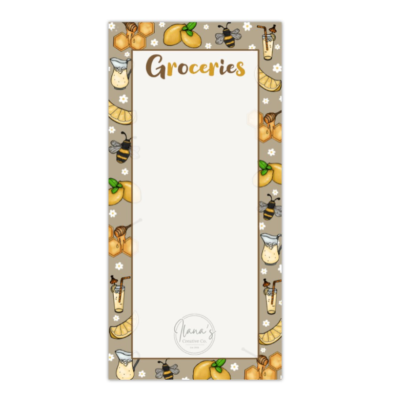 Honey Lemonade Magnet Grocery List *Pre-Order-zoom-1