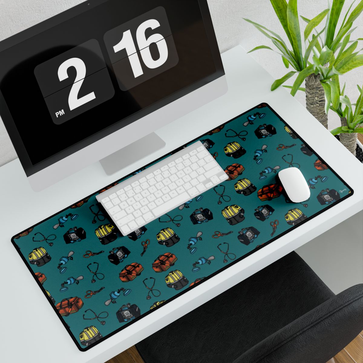 Paramedic / EMT Desk Mat- Style 2 *Pre-Order