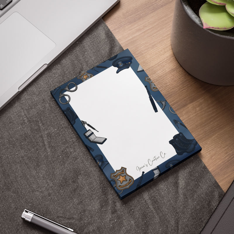 Police Sticky Notepad-zoom-