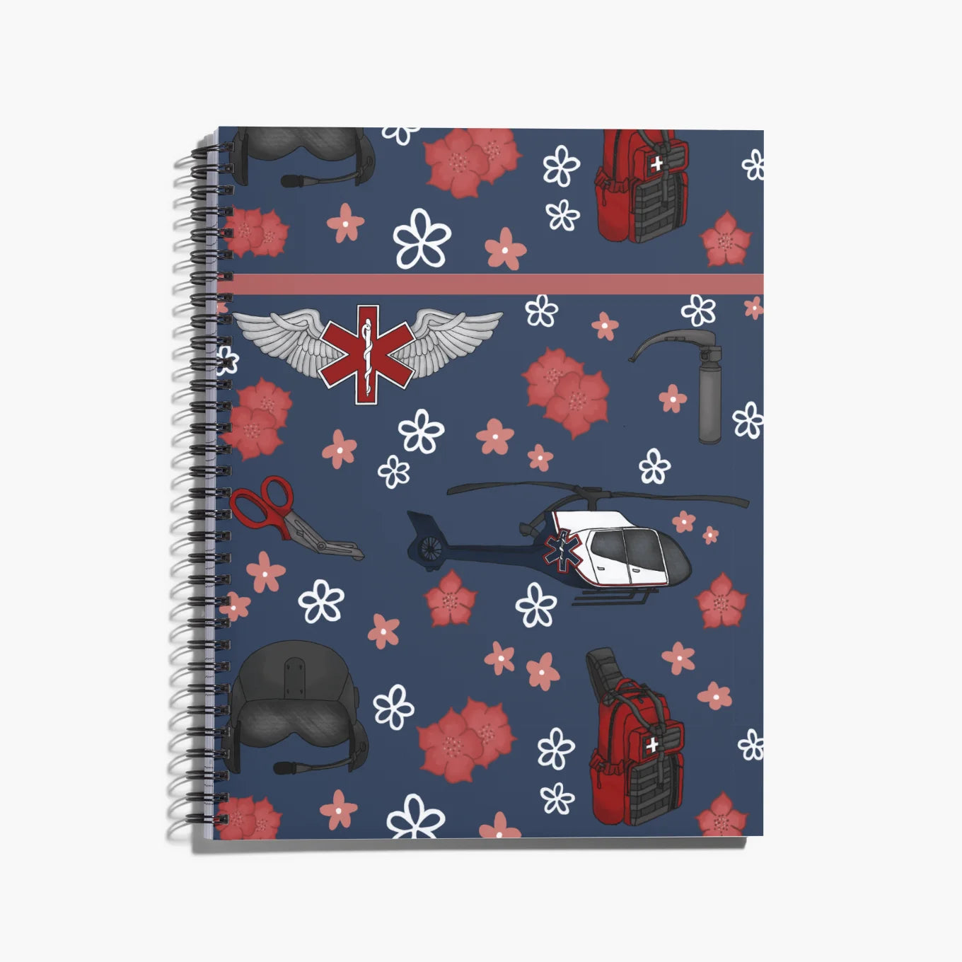 Flight Medic / Nurse Spiral Notebook / Journal - Heli 2 (EC130)-zoom-1