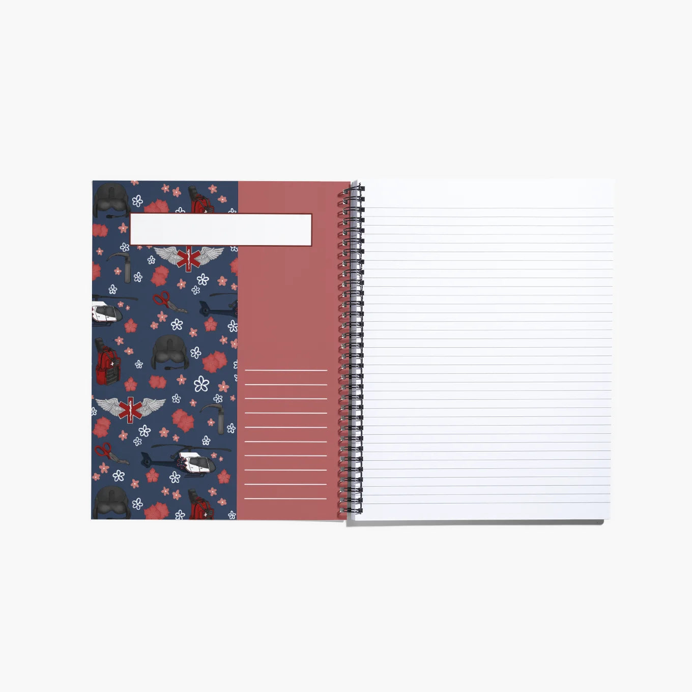 Flight Medic / Nurse Spiral Notebook / Journal - Heli 2 (EC130)-zoom-2