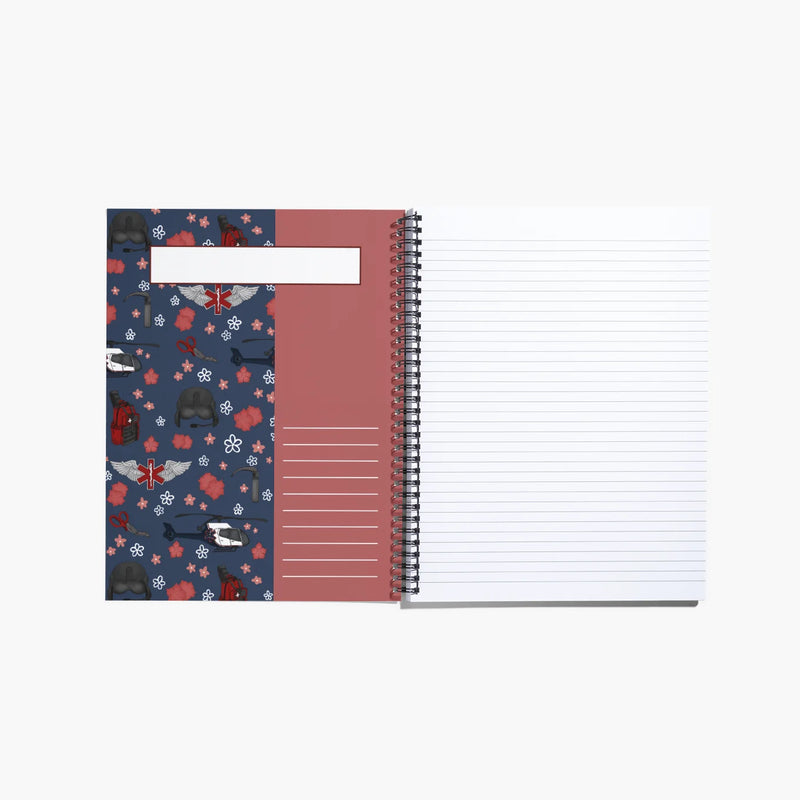 Flight Medic / Nurse Spiral Notebook / Journal - Heli 2 (EC130)-zoom-