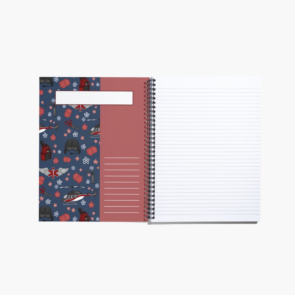 Flight Medic / Nurse Spiral Notebook / Journal