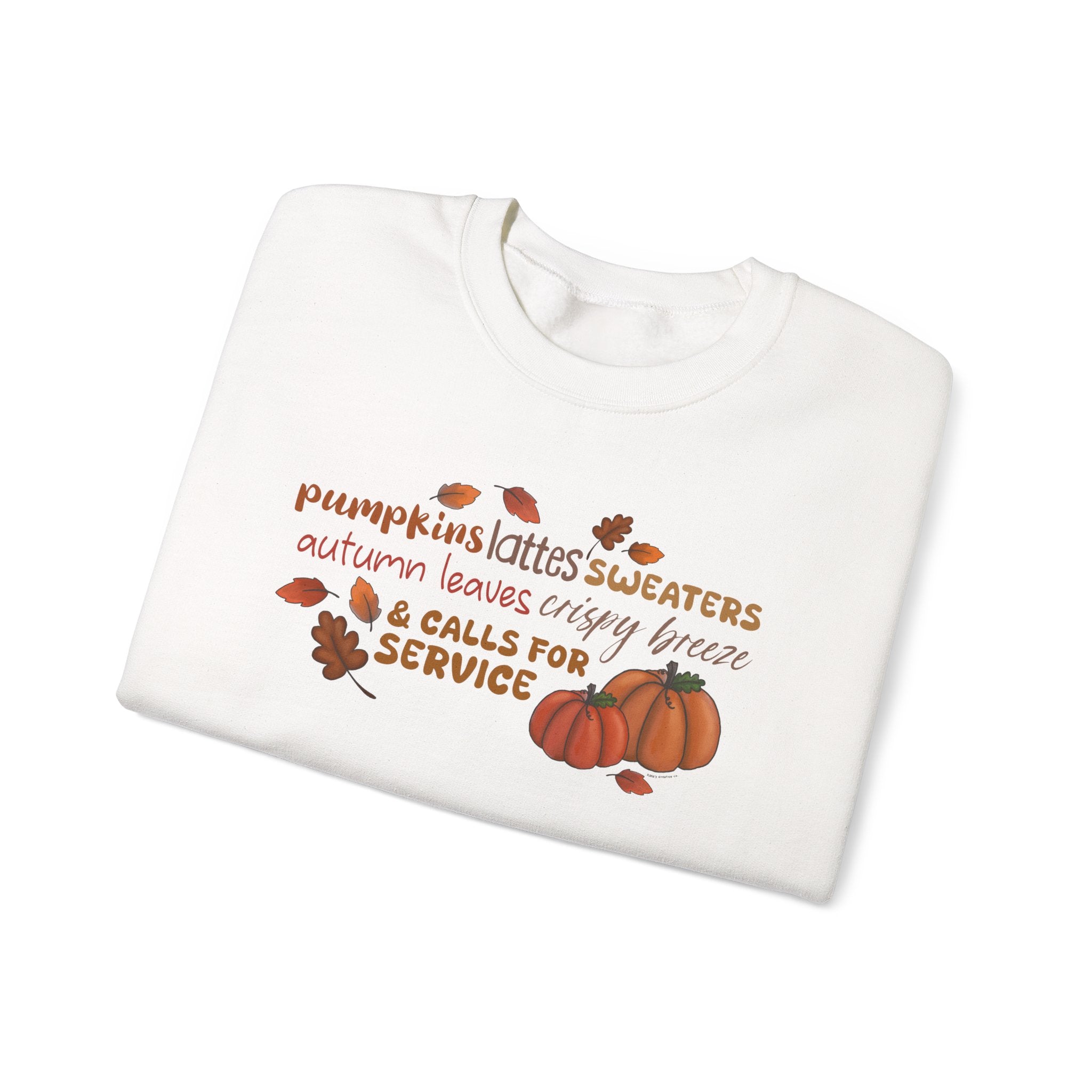 Autumn Vibes | Crewneck | White-zoom-3