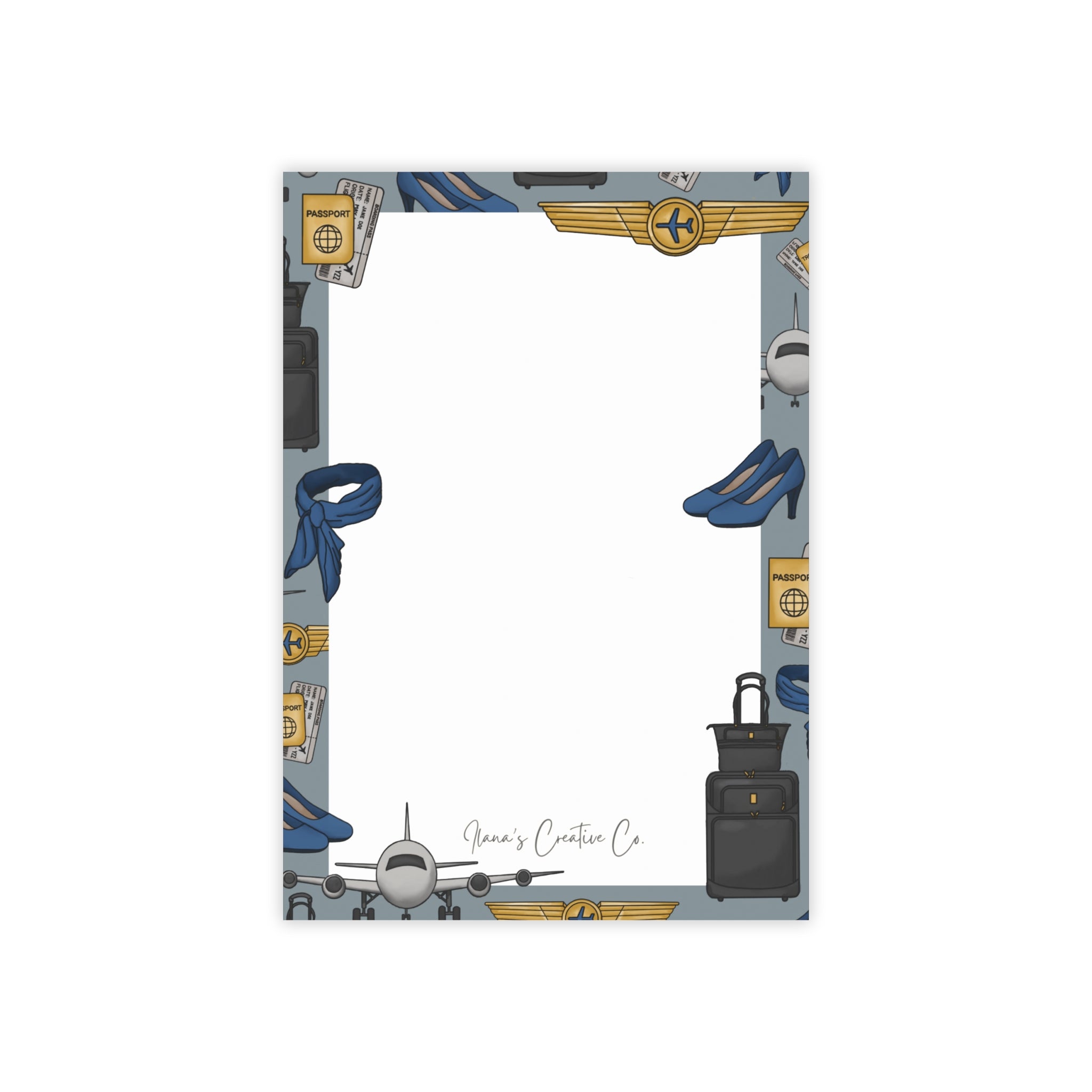 Flight Attendant Sticky Notepad-zoom-1