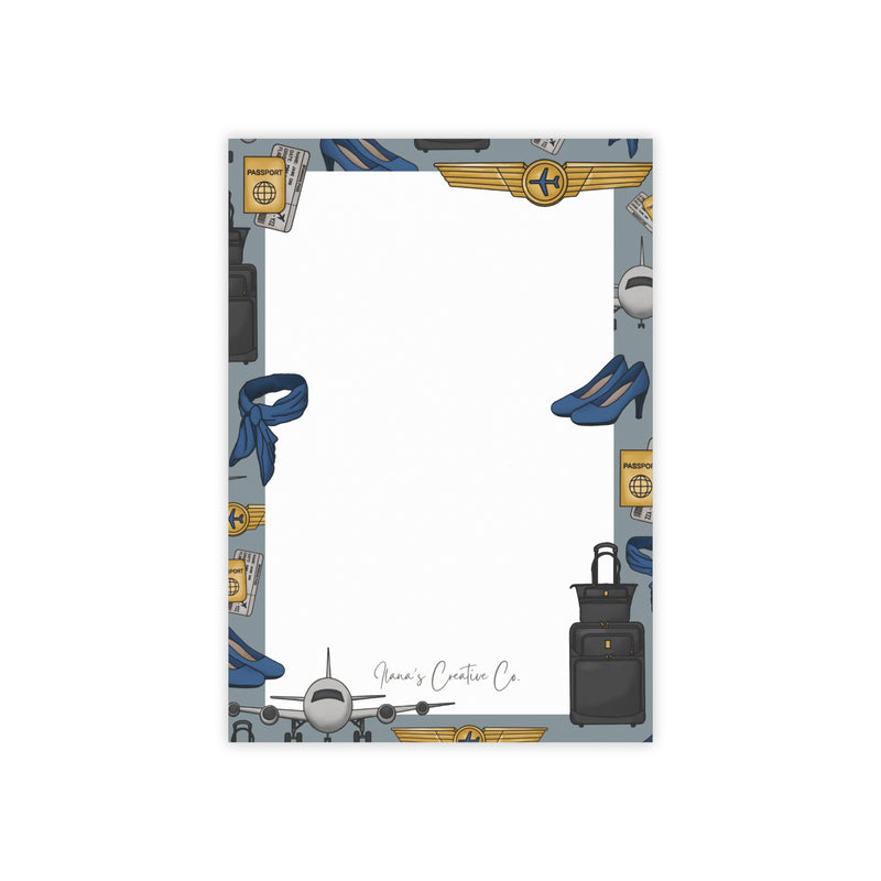 Flight Attendant Sticky Notepad-zoom-